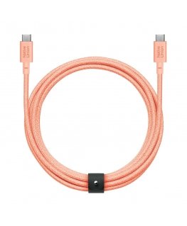 Native Union Belt Cable XL 100W - Кабель USB-C к USB-C, 3 м (абрикос)