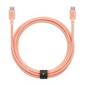 Native Union Belt Cable XL 100W - USB-C uz USB-C kabelis, 3 m (aprikozes krāsā)