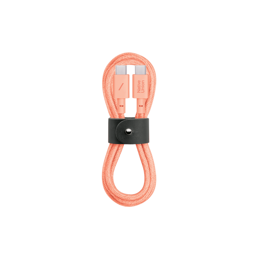 Native Union Belt Cable XL 100W - Кабель USB-C к USB-C, 3 м (абрикос) – 2