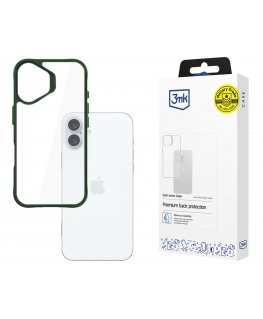 3MK Satin Armor Case+ matkapuhelimen suojakotelo 17 cm (6.7") Suojus Vihreä, Läpinäkyvä