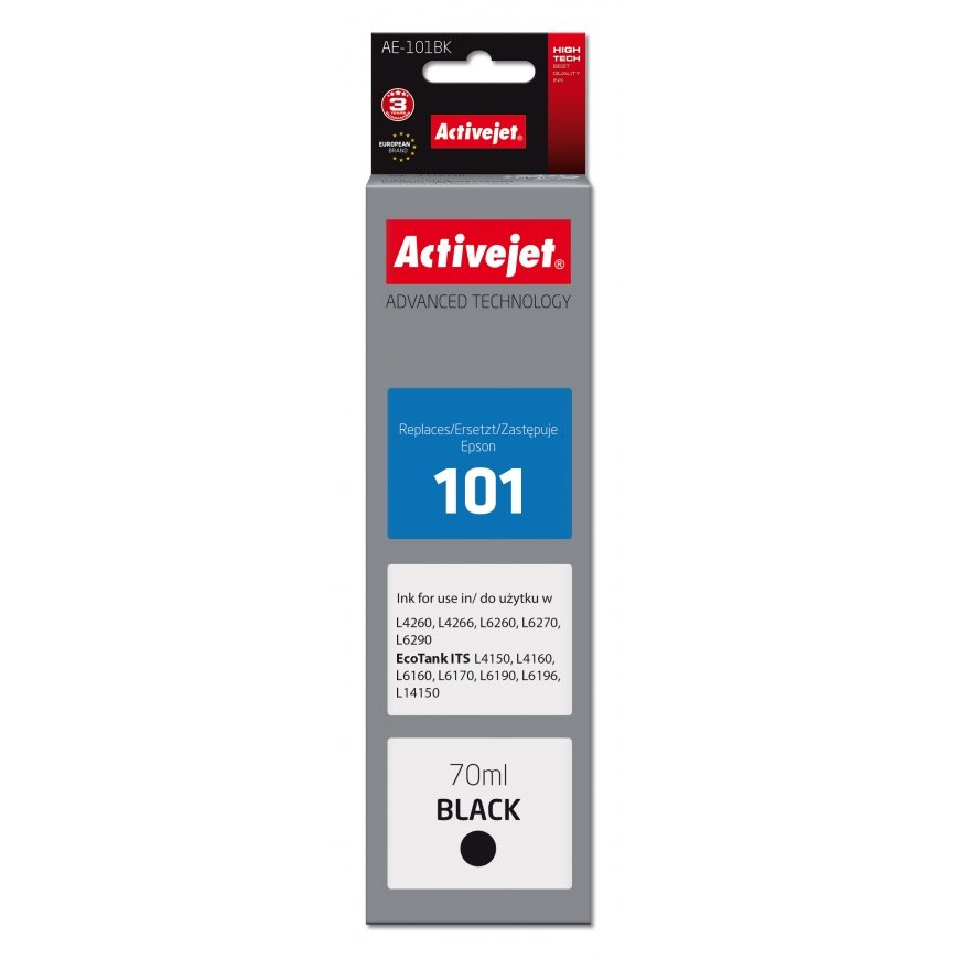 Activejet Epson 101 AE-101BK tintes kārtridžs