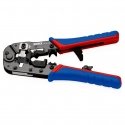 Knipex 97 51 13 knaibles vadu montāžai Gofrēšanas instruments Melns, Zils, Sarkans
