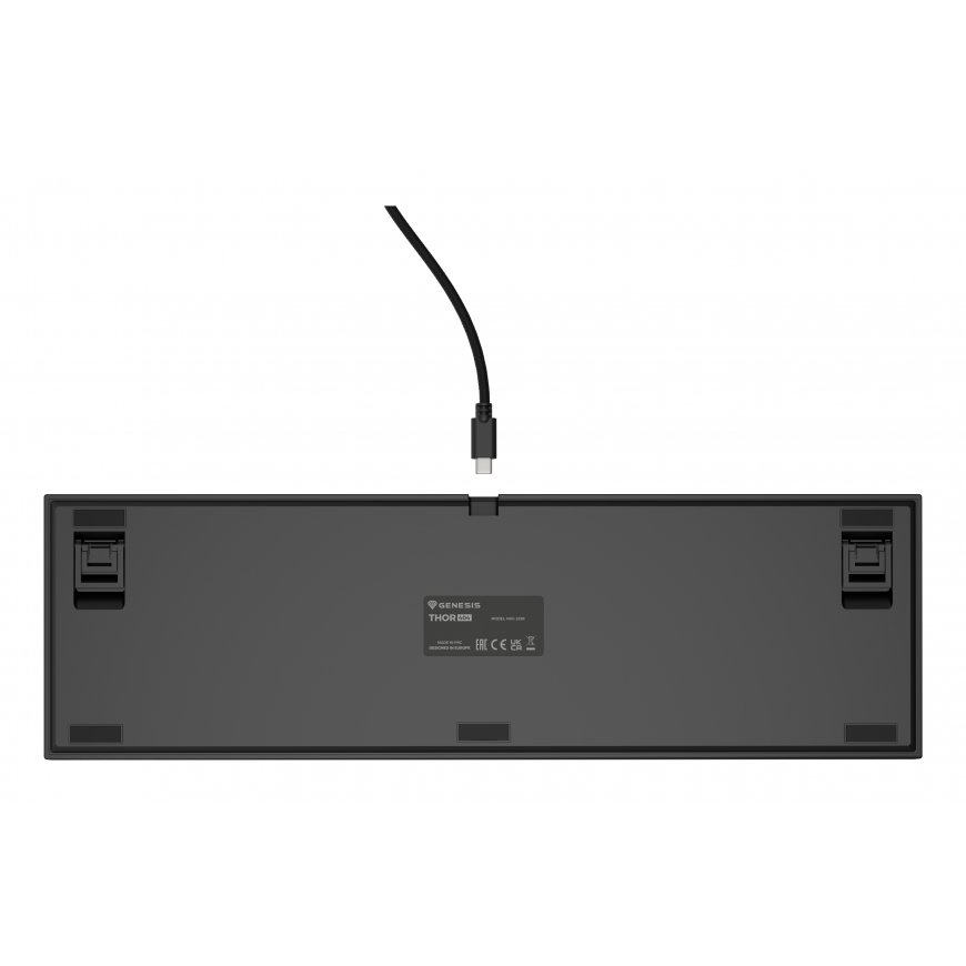 GENESIS THOR 404 klaviatuur Universaalne USB QWERTY Inglise Must – 3