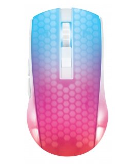 Deltaco Gaming DM320 kevyt RGB-pelihiiri, läpinäkyvä, valkoinen