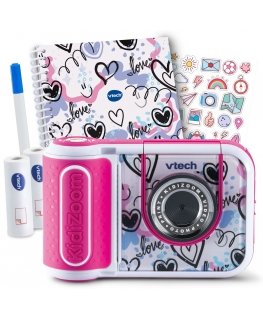 VTech VTech KidiZoom Print Cam Scrapbook komplekts, digitālā kamera rozā