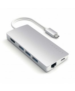 Satechi ST-TCMA2S док-станция для ноутбука USB 3.2 Gen 1 (3.1 Gen 1) Type-C Серебристый