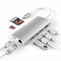 Satechi ST-TCMA2S sülearvuti dokk ja pordireplikaator USB 3.2 Gen 1 (3.1 Gen 1) Type-C Hõbe Satechi ST-TCMA2S sülearvuti dokk ja pordireplikaator USB 3.2 Gen 1 (3.1 Gen 1) Type-C Hõbe