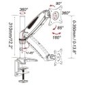 Techly ICA-LCD 111-BK monitori kinnitus ja alus 68,6 cm (27") Laud Must Techly ICA-LCD 111-BK monitori kinnitus ja alus 68,6 cm (27") Laud Must