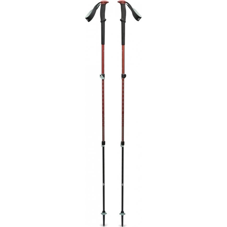 Trekkašanas nūjas Black Diamond Trail Back Trekking Poles Dzelzs sarkans – 2