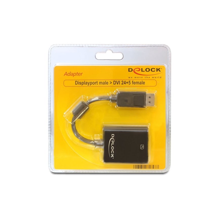 DeLOCK 61847 видео кабель адаптер 0,125 m DisplayPort DVI-I Черный – 2
