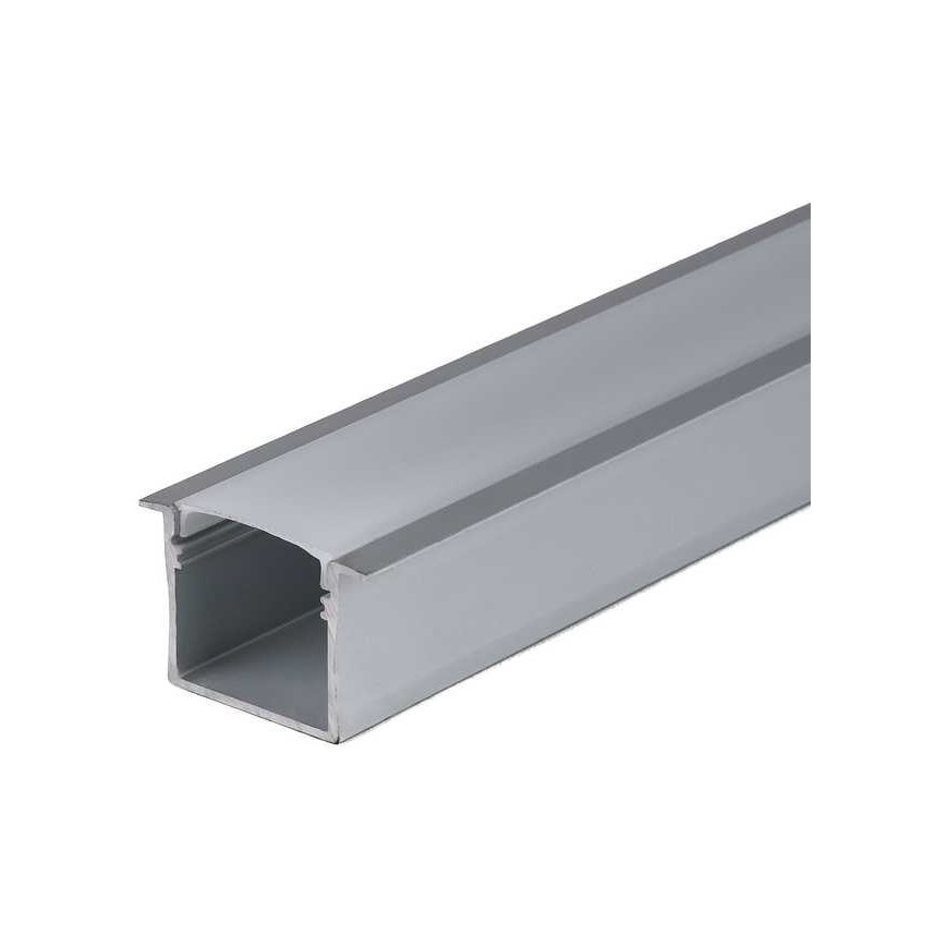 2m LED sissepaigaldatav profiil alumiinium V-TAC, 2000*30*20mm, piima värv. – 2