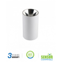 Ceiling lamp GU10 bulb holder, V-TAC, round, white + chrome Ceiling lamp GU10 bulb holder, V-TAC, round, white + chrome