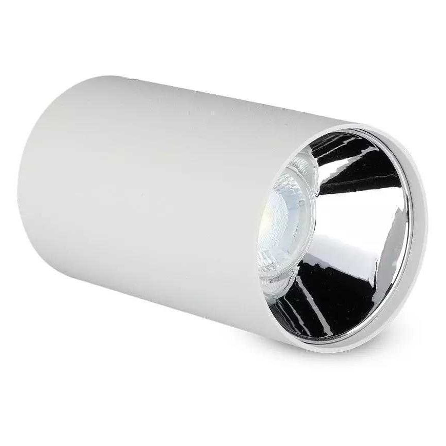Ceiling lamp GU10 bulb holder, V-TAC, round, white + chrome – 2