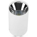 Ceiling lamp GU10 bulb holder, V-TAC, round, white + chrome Ceiling lamp GU10 bulb holder, V-TAC, round, white + chrome