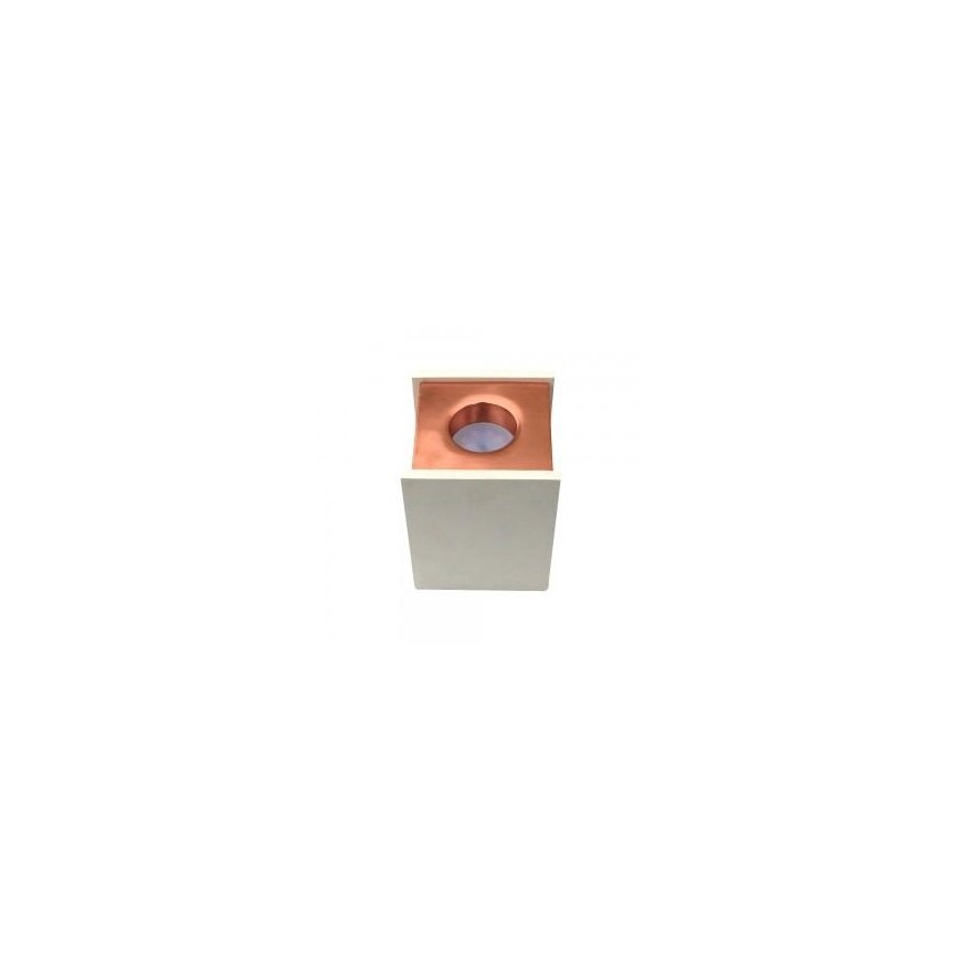 GU10 surface frame V-TAC, square, white/rose gold color.