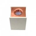 GU10 surface frame V-TAC, square, white/rose gold color.