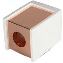 GU10 surface frame V-TAC, square, white/rose gold color.