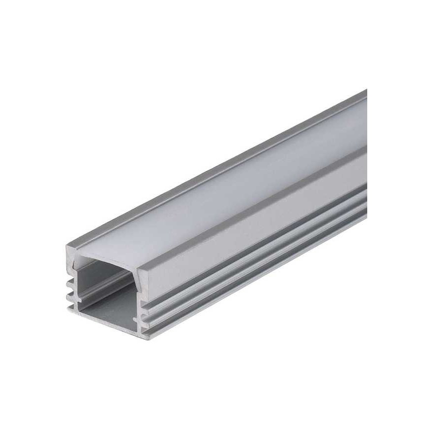 LED juostos profilis V-TAC, aliuminis, 2000x17.4x12.1mm, baltos spalvos. – 2