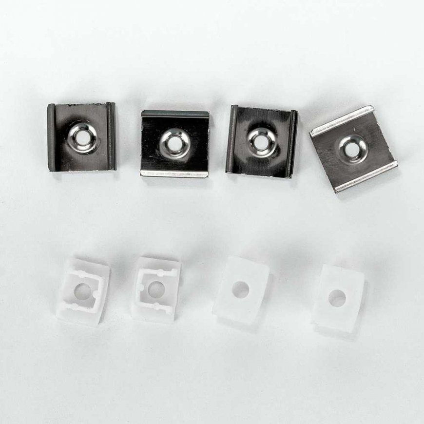 V-TAC LED strip profile, aluminum, 2000x17.4x12.1mm, white color. – 5