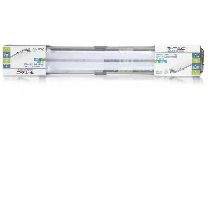 Ceiling lamp 2x18W LED lamp (with bulbs) V-TAC 120cm, waterproof, 6400K (cold white) – 5