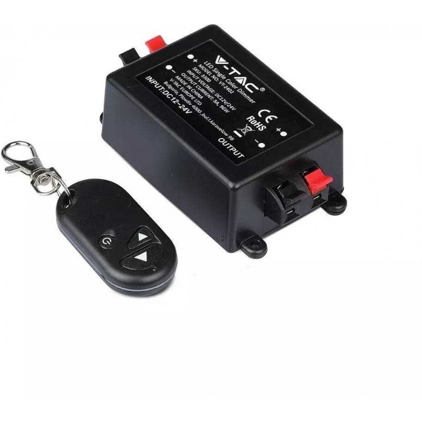 V-tac 192W LED-nauhojen ohjain, 1CH*8A, 12-24V – 4