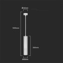 V-tac Hanging Light, GU10, white, 60x300mm
