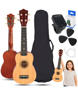 Luna Guitars SUPRIMO UK21 SET NW сопрановая укулеле 21" натуральная