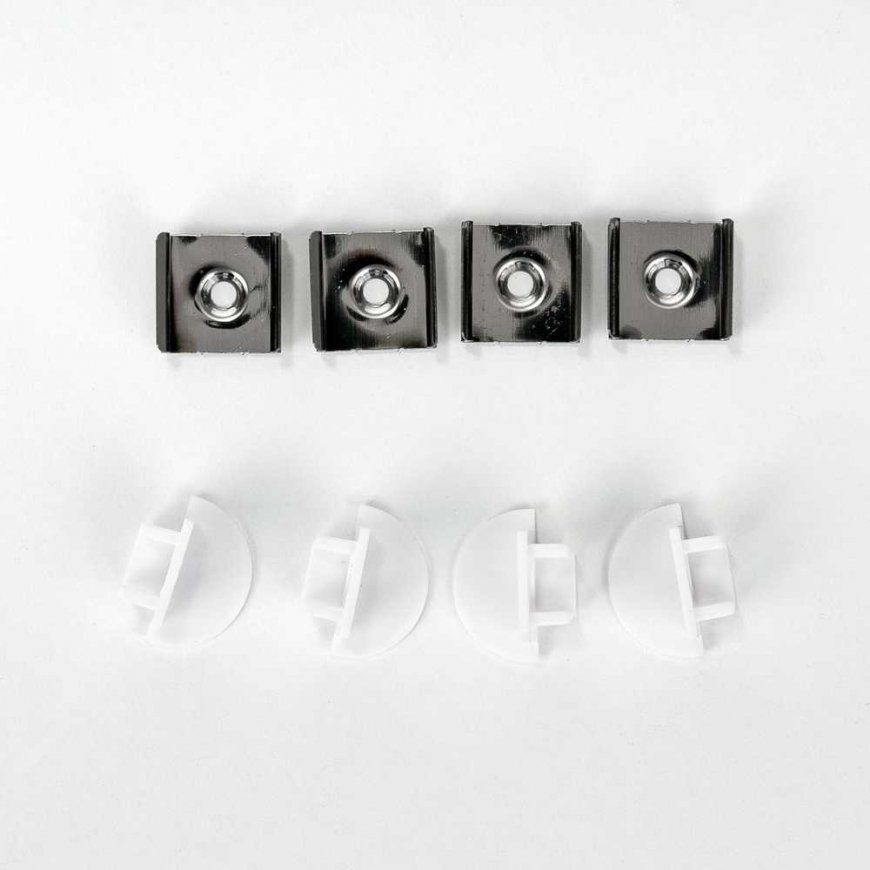 LED-nauhojen profiili V-TAC, alumiini, 2000x24.5x12.2mm, valkoisen värinen. – 5