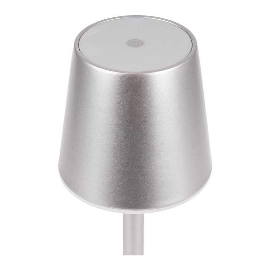 V-tac 3W LED rechargeable table lamp, gray, 4000K, dimmable – 3
