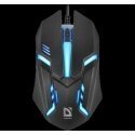 MOUSE DEFENDER CYBER MB-560L BLACK 7 COLORS 1200DPI 3P