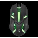 MOUSE DEFENDER CYBER MB-560L BLACK 7 COLORS 1200DPI 3P