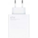 Xiaomi MDY-12-EH USB-A 67W kelioninis įkroviklis baltos spalvos (Bulk)