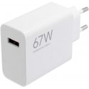 Xiaomi MDY-12-EH USB-A 67W ceļojumu lādētājs baltā krāsā (Bulk)