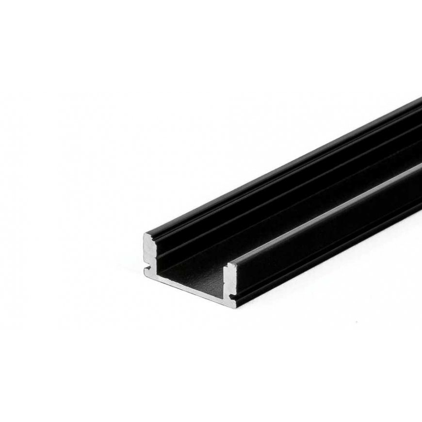 V-tac LED surface profile, black, 2m, with cover and mounting accessories – 4