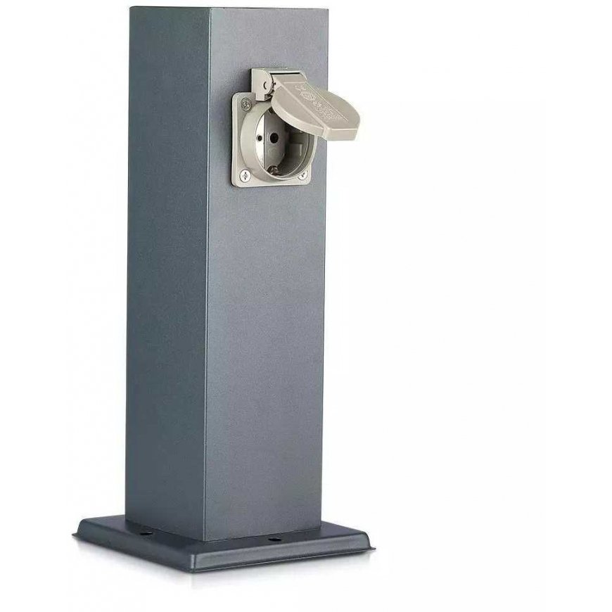 V-tac Double outdoor socket, freestanding, IP44 – 4