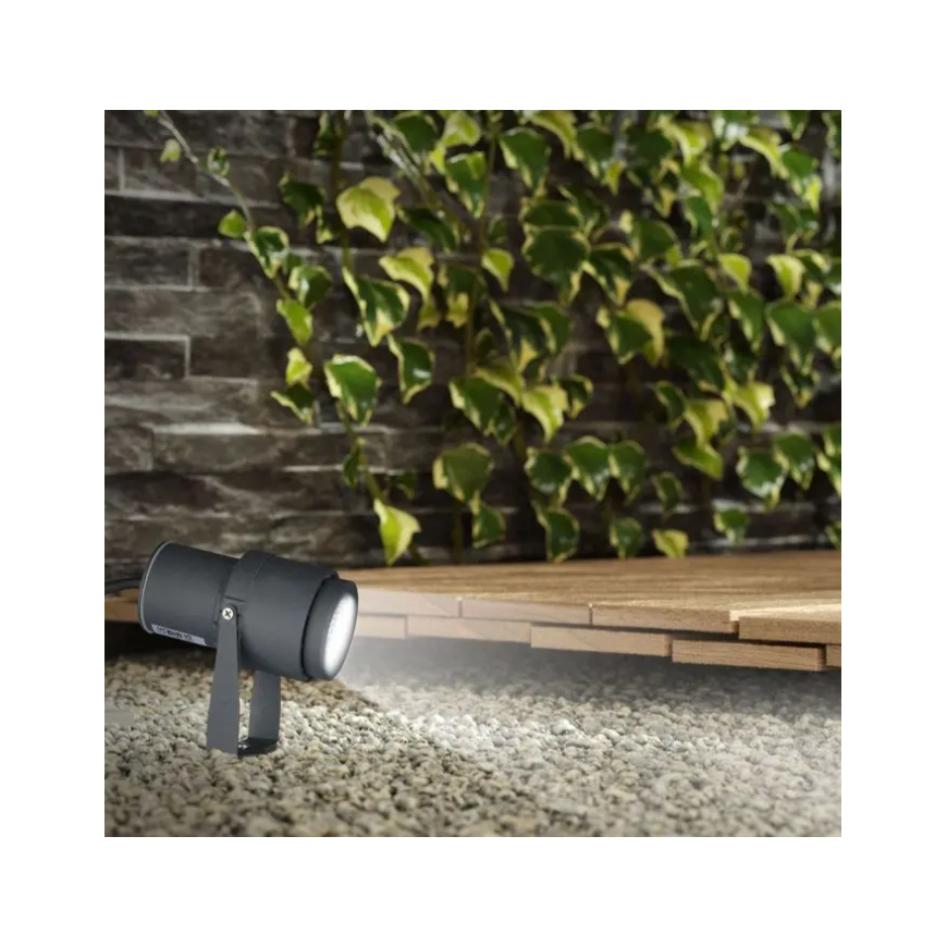 12W LED-maahan työnnettävä ulkovalaisin V-TAC, harmaa, 4000K – 2