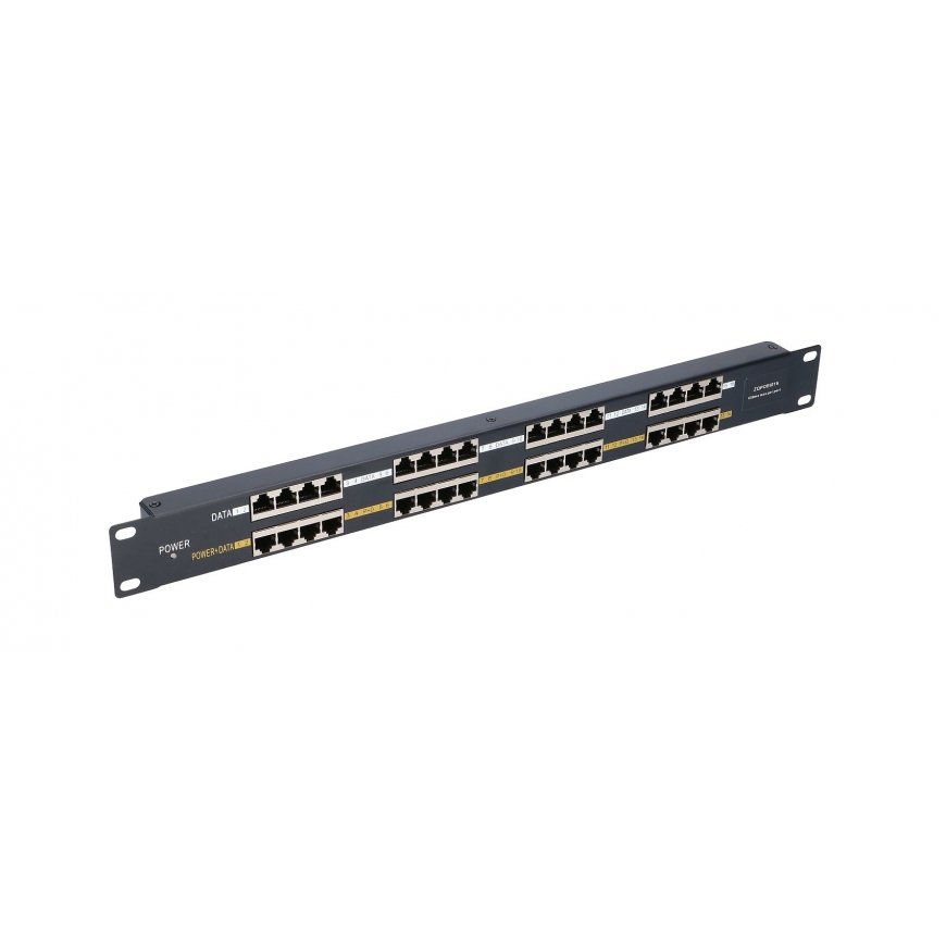 Extralink PoE Injector 16 Port 16x 100Mb/s RJ45, Rackmount – 5