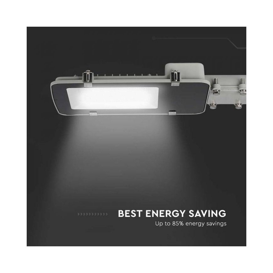 100W LED tänavavalgusti, hall, 6500K, SAMSUNG LED kiip – 5