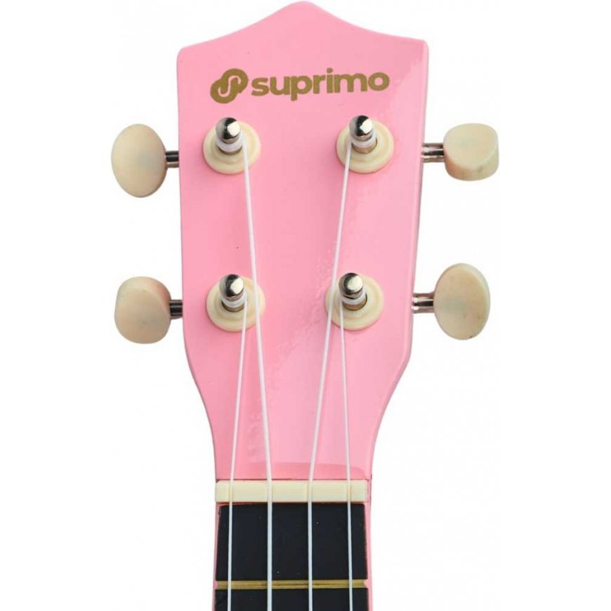 Luna Guitars SUPRIMO UK21 PK soprāna ukulele 21" rozā koks – 3