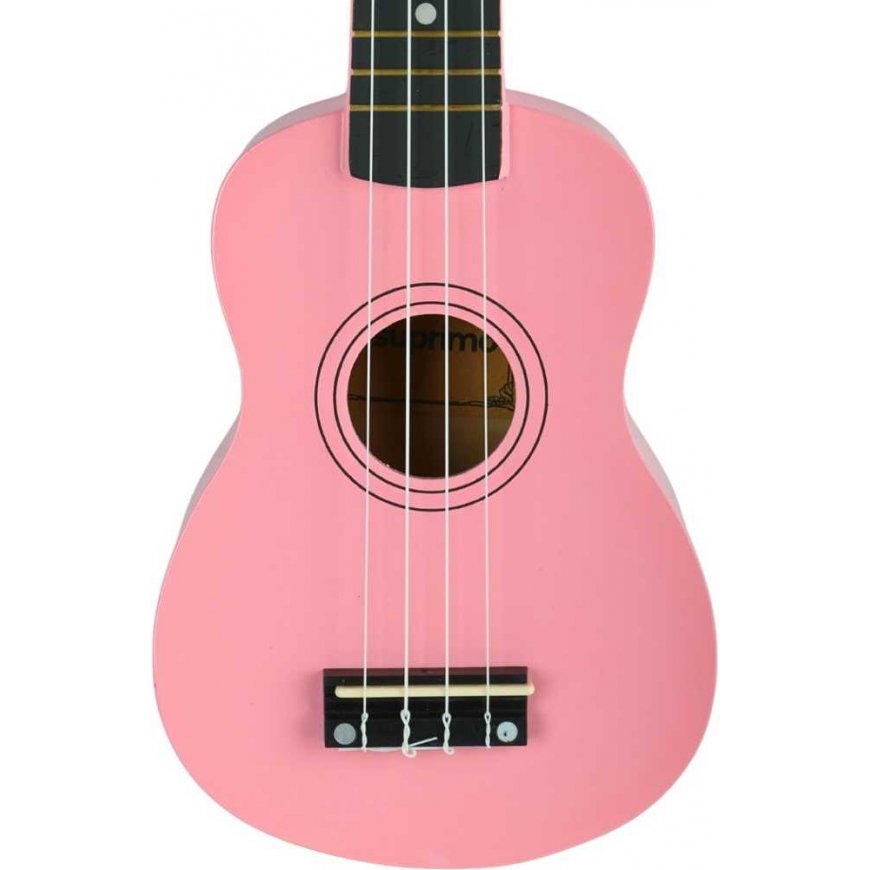 Luna Guitars SUPRIMO UK21 PK sopraano ukulele 21" vaaleanpunainen puu – 4