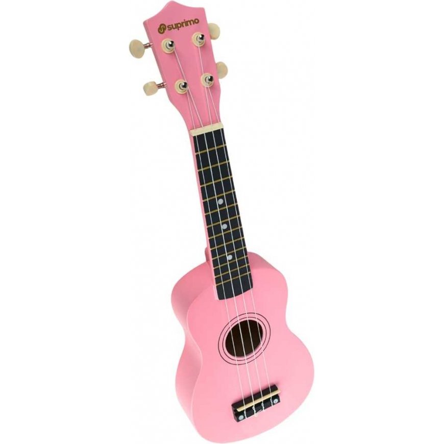 Luna Guitars SUPRIMO UK21 PK sopraano ukulele 21" vaaleanpunainen puu – 5