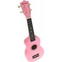 Luna Guitars SUPRIMO UK21 PK sopraano ukulele 21" vaaleanpunainen puu Luna Guitars SUPRIMO UK21 PK sopraano ukulele 21" vaaleanpunainen puu