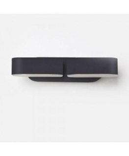 V-tac 12W wall outdoor light, IP65, black housing, 3000K