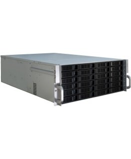 Inter-Tech 4U-4424 Plaukts Melns, Sudrabs