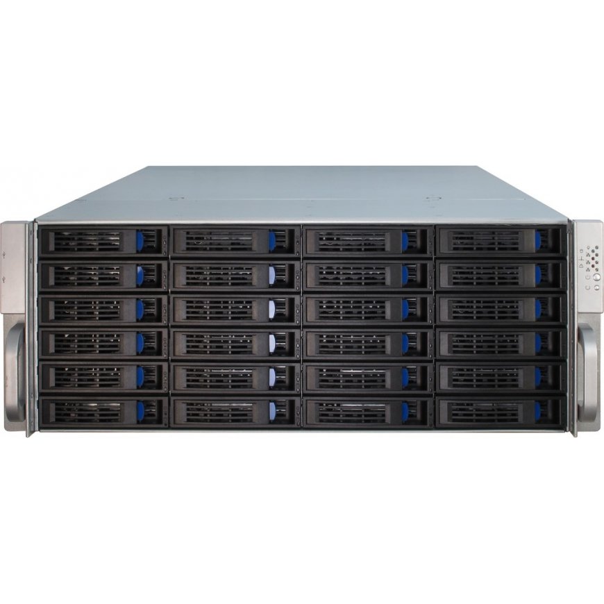Inter-Tech 4U-4424 Stovas Juoda, Sidabras – 3