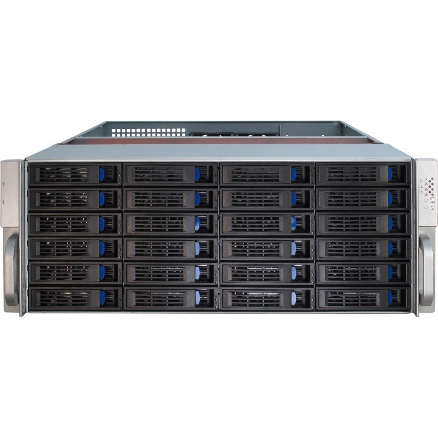 Inter-Tech 4U-4424 Teline musta, Hopea – 4