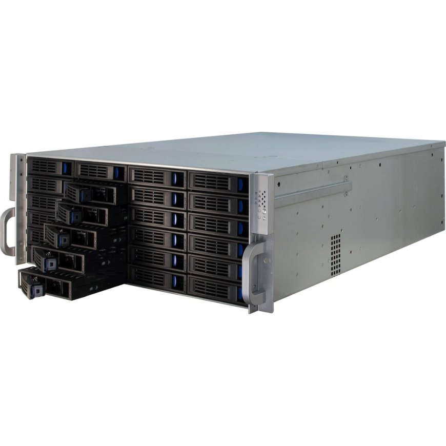 Inter-Tech 4U-4424 Stovas Juoda, Sidabras – 5