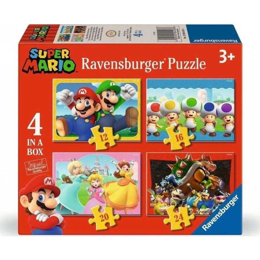 Ravensburger puzle 4in1 Super Mario -