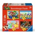 Ravensburger puzle 4in1 Super Mario - kopā 72 detaļas Ravensburger puzle 4in1 Super Mario - kopā 72 detaļas