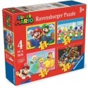 Ravensburger-palapeli 4in1 Super Mario - yhteensä 72 palaa Ravensburger-palapeli 4in1 Super Mario - yhteensä 72 palaa